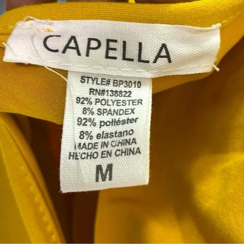Capella Mustard Two-Way Shoulder Drawstring Jumpsuit